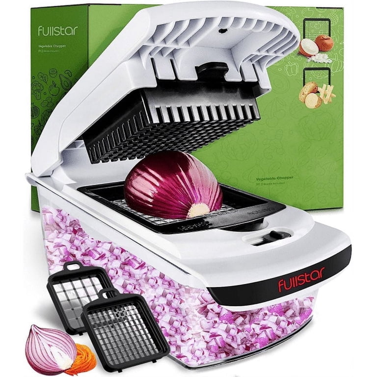Fullstar Vegetable Chopper, 2 Stainless Steel Blades, Food Dicer
