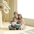 thumbnail image 5 of Figuras de libros de lectura para una familia de 4 personas, figuras pintadas a mano, regalos para padres o hija e hijo, decoración del hogar, 5 of 5