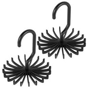 Tzgsonp Spinning Tie Rack and Belt Hanger (2 Pack) Ultimate Hanger Holder Hook for Storing Neck Ties, Belts, and Scarves