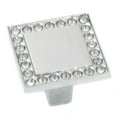 thumbnail image 2 of MNG Hardware 18426 Bellagio Square Knob, Polished Chrome & Crystal, 2 of 2