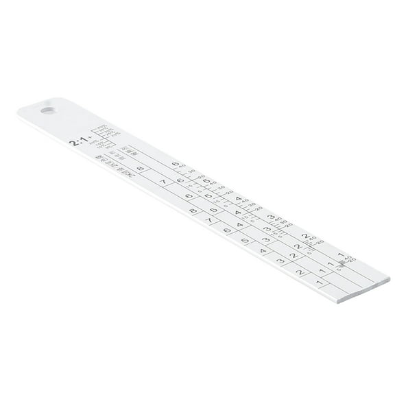 Mixing Tool Standard Car Paint Ruler for Measuring Car BodyPaint Mixing Ruler Resistant Measuring Tool