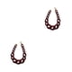 thumbnail image 4 of Collar largo Jumpingount Gargantilla Vintage de cadena gruesa Vino rojo 2piezas, 4 of 6