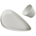 thumbnail image 3 of MasteelfCA 1 Set Shaped Salad Plate Irregular Porcelain Plates Food Storage Plate with Sauce Cup, 3 of 6