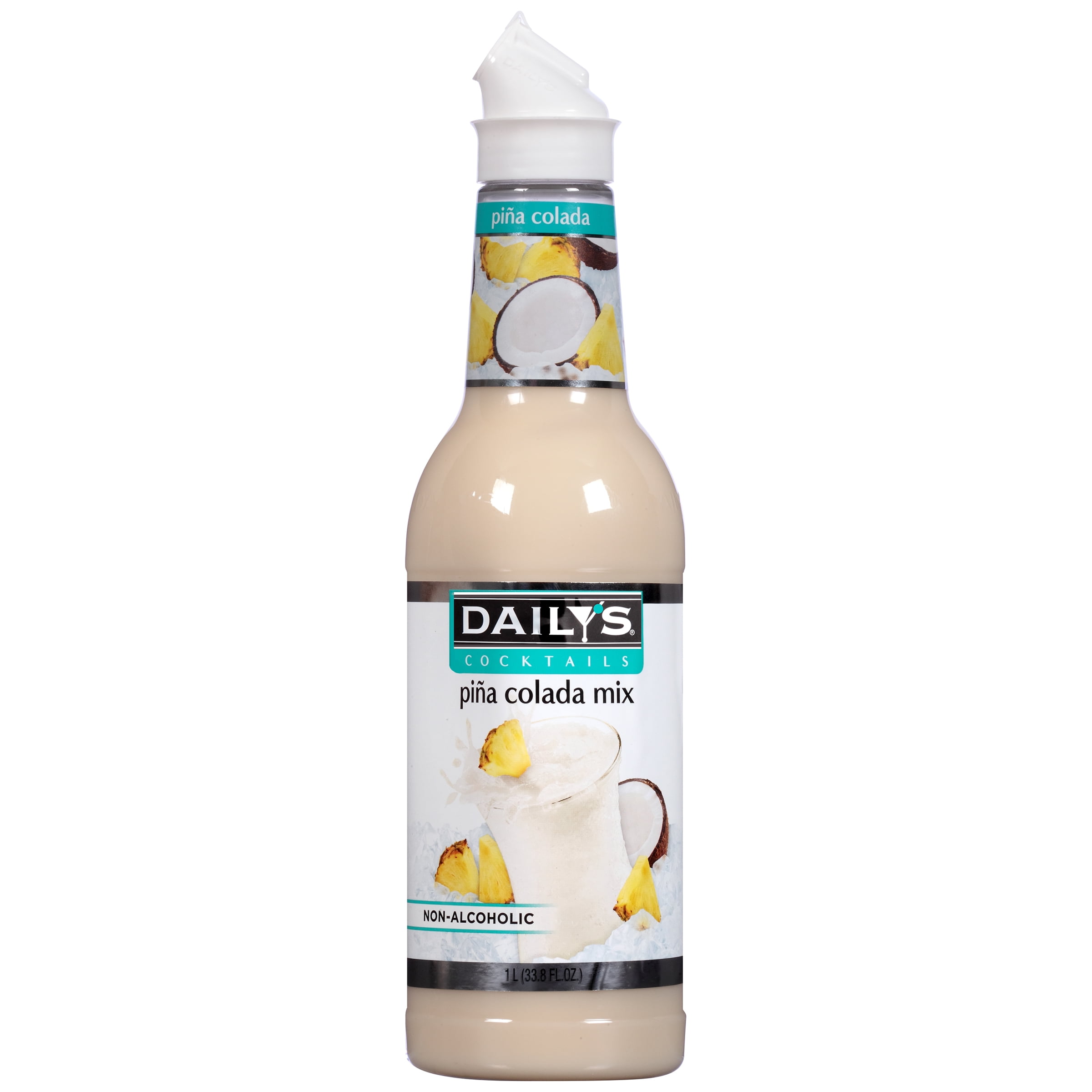 Daily's Cocktails Piña Colada Non-Alcoholic Cocktail Mix 33.8 fl. oz. Bottle by American Beverage Corp.