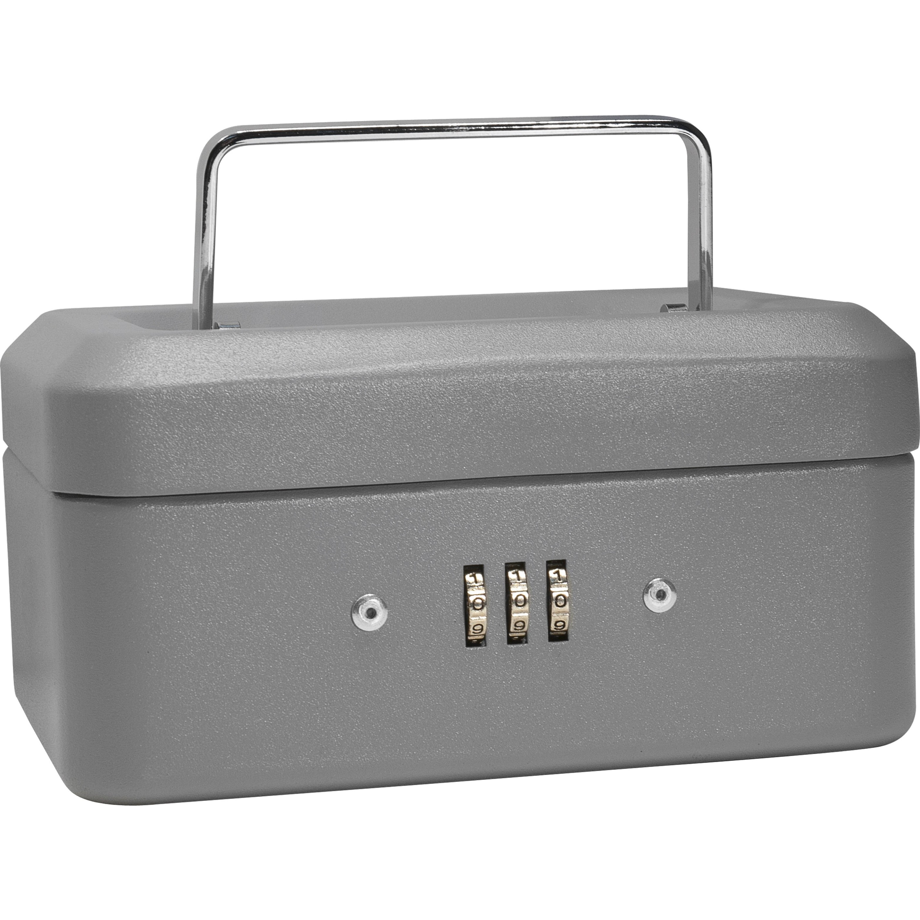 Gray Barska CB11786 Cash Box with Combination Lock 10-Inch 