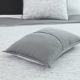 thumbnail image 4 of Martex Theo Twin Cream/Charcoal Comforter Set, 4 of 4