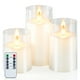 thumbnail image 1 of Juego de 3 velas LED sin llama de Homemory con temporizador remoto, 1 of 6