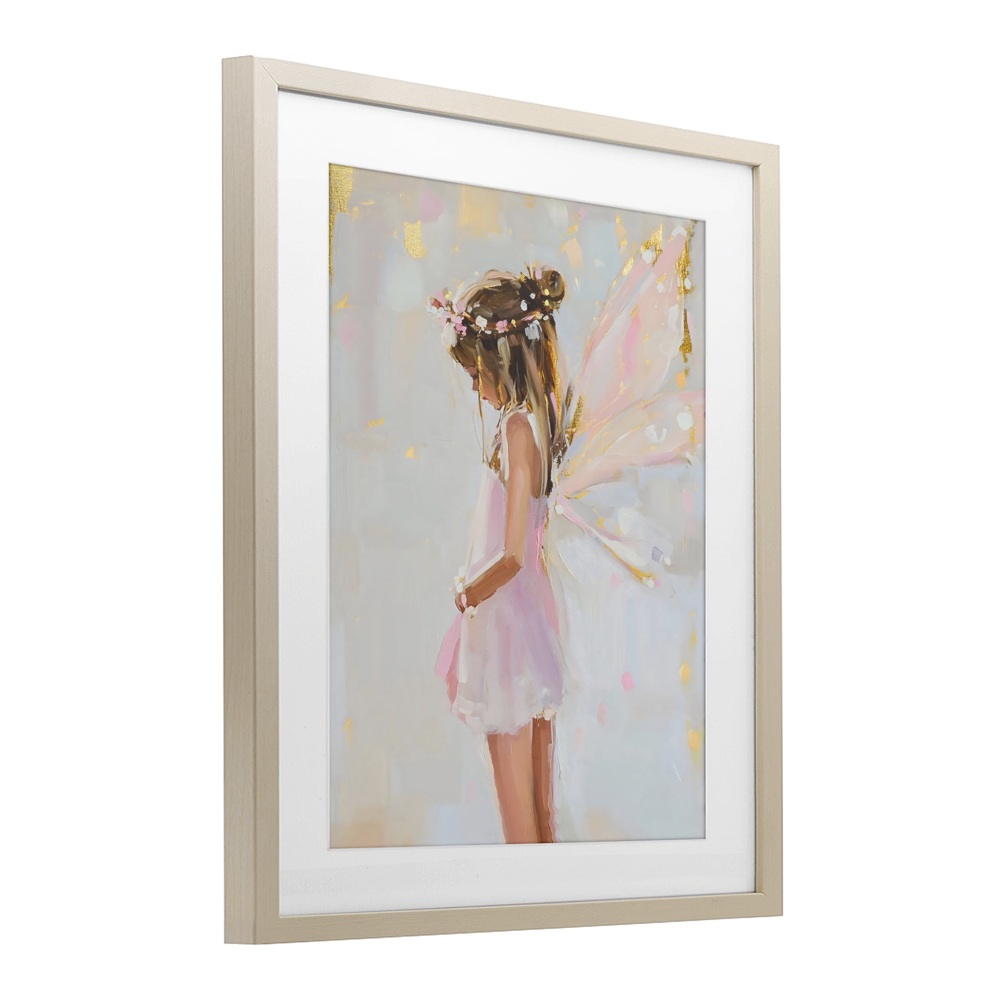 Stupell Industries Youthful Fairy Girl Birch Framed Print Under Glass, design by The Prints Vibe