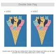 thumbnail image 4 of Yayeee Garden Flag 28" x 40" Double Sided Outdoor Yard Lawn Holiday Decorations, Colorful Ice Cream Cat, 4 of 6