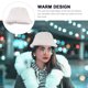 thumbnail image 5 of Sombrero de cubo para mujer, gorro cálido y esponjoso, gorra de pescador, sombrero de cubo informal, decoración, 5 of 7