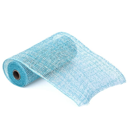 UPC: 0191518413229 | 10 Light Blue & White Window Poly Burlap Mesh by Celebrate It™