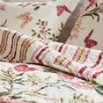 thumbnail image 3 of Greenland Home Butterflies 100% Cotton Reversible Oversized Botanical Quilt Set, 3-Piece Full/Queen, 3 of 5