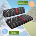 thumbnail image 6 of Yuyamidu 2 PCS Black American Flag Golf Cart Seats Covers 4th of July Backrest Cover and Bench Seat Cover for Club Car Seat Covers Golf Cart Accessories, 6 of 8