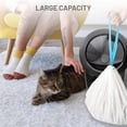 thumbnail image 2 of 60 Counts Cat Litter Box Liners for Self Cleaning Litter Box, Extra Thick Heavy Duty Cat Litter Bags Replacement（18X17inch）, 2 of 6