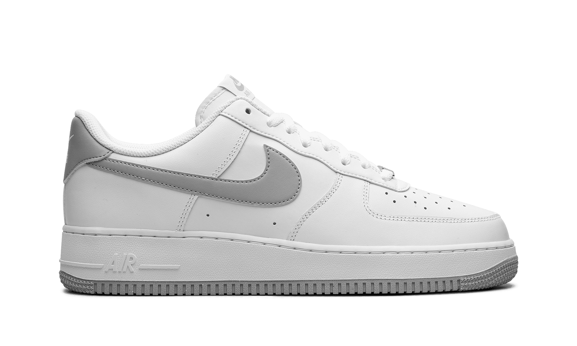 NIKE MENS Air Force 1 Low '07 "White Light Smoke Grey" FJ4146 100 from Stadium Goods