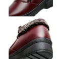 thumbnail image 5 of hopeusnice Women's Winter Boots Fuzzy Fleece Lined Warm Snow Boots Waterproof Ankle Booties Zipper Buckle Shoes Non-Slip Comfortable Boots Wine 37, 5 of 6