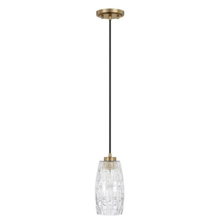 One Light Pendant-Aged Brass Finish -Traditional Installation Capital Lighting 328611Ad-450