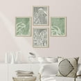thumbnail image 3 of PixonSign Framed Wall Art Duotone Botanical Plant Leaves Prints, Set of 4 Nature Wildernes Paintings, Modern Wall Décor, Tropical Plants Adhesive Canvas Poster for Home Decor - 8"x10" Natural, 3 of 5