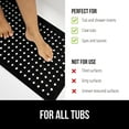 thumbnail image 3 of GORILLA GRIP Patented Bath Tub Shower Mat, Machine Washable Bathtub Floor Liner Mats, Suction Cups and Drain Holes to Keep Tubs Clean, Soft on Feet, Bathroom Essentials, 35x16 Inch, Black, 3 of 10