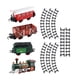 thumbnail image 1 of Juguetes de tren eléctrico,Juegos de trenes eléctricos para niños y niñas Locomotora,Navidad Trenes Juguetes Vagones De Pasajeros,Set de Tren con Vías Sonidos de Luz Regalo de, 1 of 9