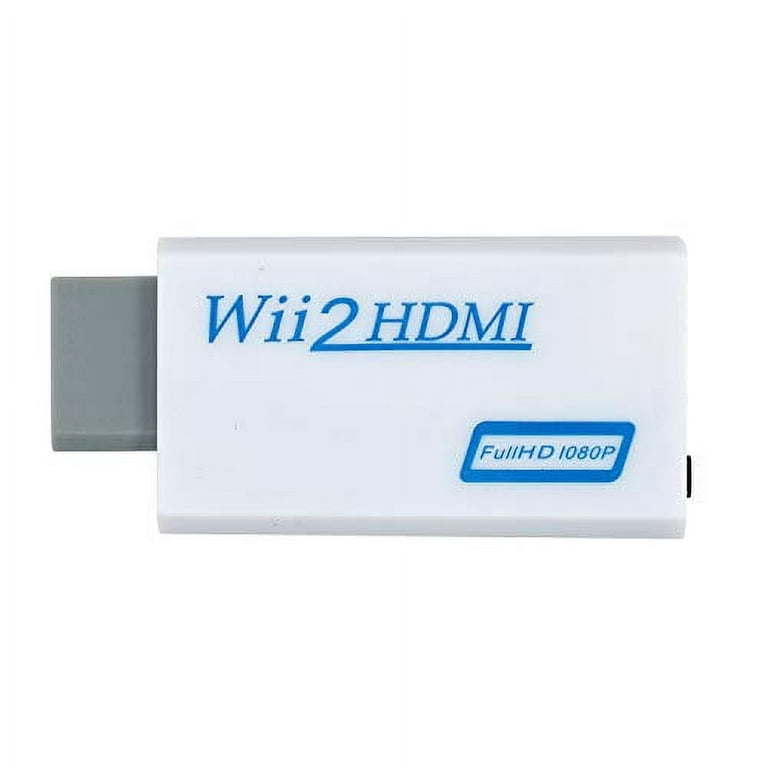 Mcbazel Wii to HDMI 1080p 720p Connector Output Video & 3.5mm Audio  Supports All Wii Display Modes NTSC 480i 480p, PAL 576i