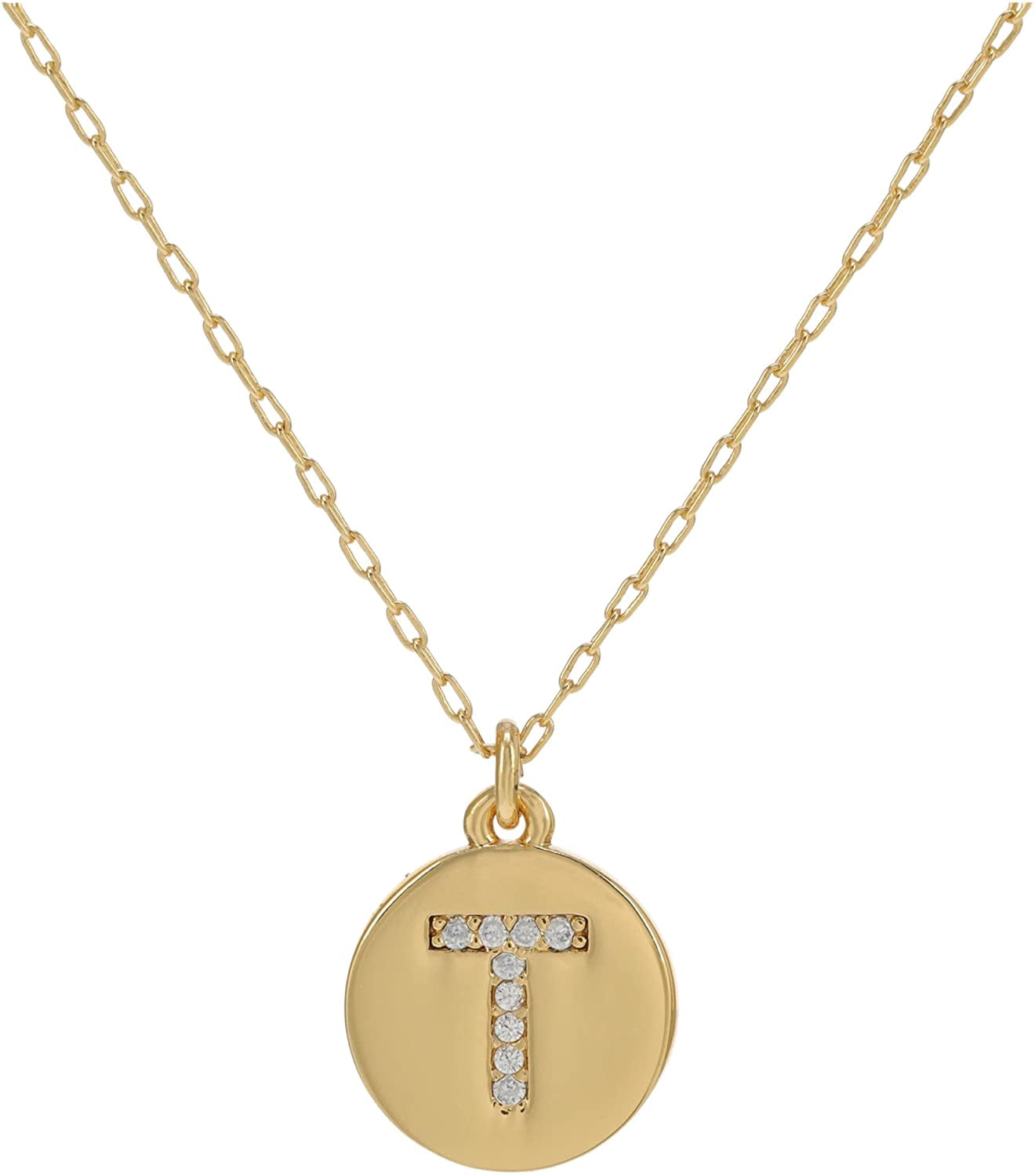 Pave Initial Mini Pendant 