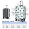 thumbnail image 6 of Lsque Flower Leaves Printed Luggage Cover, Travel Luggage Protector,Scratch and Dirt Resistant, Fits 18-32 Inch Luggage - Large, 6 of 9