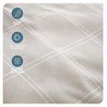 thumbnail image 4 of Split King Sheet Set - 1800 Ultra-Soft Microfiber Bed Sheets - Double Brushed - Deep Pockets - Easy Fit - 5 Piece Set - Bed Sheets (Split King, Modern Plaid - Stone/White), 4 of 9