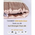 thumbnail image 3 of YANIBEST Womens Saitn Lined White Knit Beanie Hat Acrylic Winter Hats for Women Men, 3 of 8