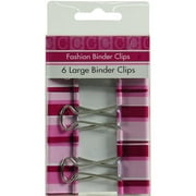 Large Binder Clips, Pink