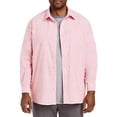 thumbnail image 2 of Washed Oxford Rolled-Sleeve Sport Shirt Powder Pink 4XLT, 2 of 6