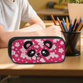 thumbnail image 6 of DISNIMO Backpack and Lunch Box Set for Girls 10-12, Panda Cherry Blossom Print 17 Inch Schoolbag with Pencil Case for Primary Middle School Students, Large Capacity Lightweight Daypack for Travel, 6 of 7