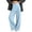 Light Blue-1, variant on Women Wide Leg Dress Pants High Waist Button Trousers Straight Leg,Side Pockets, Dressy Business Casual Slacks,Trendy,Loose Comfortable Fit,Office Summer Daily Wear