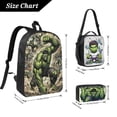 thumbnail image 3 of Cartoon 3Pcs Backpack with Oxford Cloth, Large Capacity Casual Outdoor Commuter Bag, 17", 3 of 6