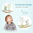 thumbnail image 4 of Kids Bike Wooden Rocking Horse Toddler Baby Ride-on Toys for Kids 1-3 Years with Classic Design & Solid Workmanship, White,Boys Bike, 4 of 5