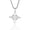 Silver, variant on Celtic-Knot Necklace Witchs Knot Amulet Pendant Clavicle Chain Good Luck Symbol