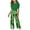 Green, variant on QNANSPI Girls Clothes, Kids Pant Sets, Big Girls Puff Sleeve Top Printed Flared Pants Comfortable Casual 2 Piece Clothing Outfit Set 3-12Y