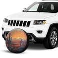thumbnail image 2 of KAKALAD Desert Sunset Cactus 03 Spare Tire Cover Universal Vehicle Accessories Buckle Car Tools 15”in, 2 of 6