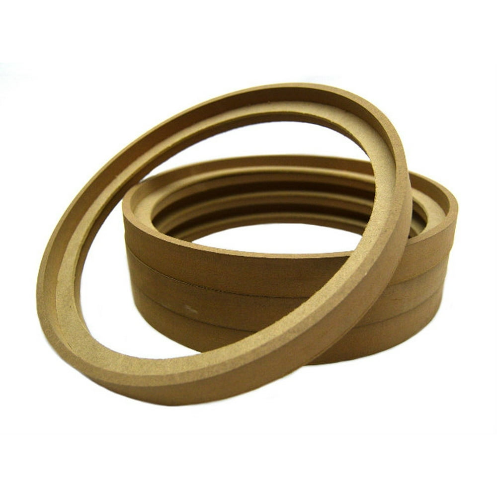 2 Pair 10" RING10BZ MDF Speaker Ring Recess With Bezel Mounting Spacer