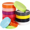 thumbnail image 1 of 12PCS Colored Regular Mouth Plastic Mason Jar Lids with Airtight Ring for Regular Mouth Ball Mason/Canning Jars (Fit for 7cm/2.75inch Outter Diameter Mason Mouth), 1 of 8