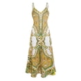 thumbnail image 3 of Floral China Porcelain Print Beach Dress With Relaxed Fit And Sun Shielding Sleeveless Slip Dress For Summer, 3 of 3