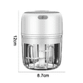 thumbnail image 3 of Electric Mini Food Chopper,Electric Garlic Processor,Mini Baby Supplementary Food Blender, Wireless Portable Waterproof Usb Charging Food Mixer, 3 of 5