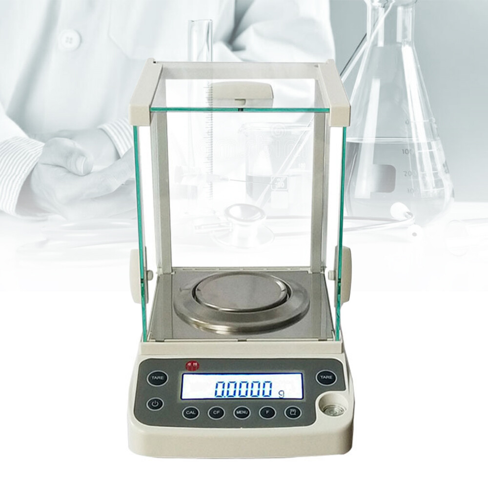 Miumaeov Lab Electronic Analytical Balance 0.1 mg 120x0.0001 Digital Precision Scale 110V W/AC Adapter
