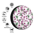thumbnail image 4 of Fuzoiu Orchids Flowers Print Universal Spare Tire Cover with Buckle Strap, Waterproof Wheel Covers for Jeep, Trailer, RV, Truck and All Car-16 inch, 4 of 6