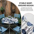 thumbnail image 2 of Blue Eucalyptus Leaves Round Tablecloth for 55-60 Inch Tables, Fitted Table Cover with Elastic Edge, Spring Botanical Foliage Waterproof Outdoor Table Cloth Protector for Patio Garden Dinner Picnic, 2 of 9
