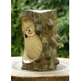 thumbnail image 2 of Unique Handmade Wooden Owl from Crocodile Wood Statue Figurine Hoot Sculpture Art Decorative Rustic Home Decor Accent Handcrafted Decoration Owl Crocodile Wood, 2 of 4