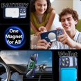 thumbnail image 3 of KOMI Magnetic Case for iPhone 15 Pro Max Case with Full Camera Lens Protector [Strong N56 Magnets] [Compatible with Magsafe] Clear Stylish Case for iPhone 15 ProMax Phone Case, A-Blue Titanium, 3 of 5