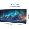 thumbnail image 3 of Gaming Mouse Pad Desk Pad,Extended Big Mouse Pad,31.5x11.8 Inch Long Computer Keyboard Mouse Mat Mousepad with 3mm Non-Slip Base and Stitched Edge for Gaming and Office\u2026 (Aurora), 3 of 6