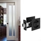 thumbnail image 5 of Cerradura para Puerta de Bolsillo, Herrajes para Puerta de Bolsillo Cuadrados de Privacidad ContemporáNeos en Negro Mate, Cerradura para Puerta de Bolsillo Corrediza Negra, 5 of 5