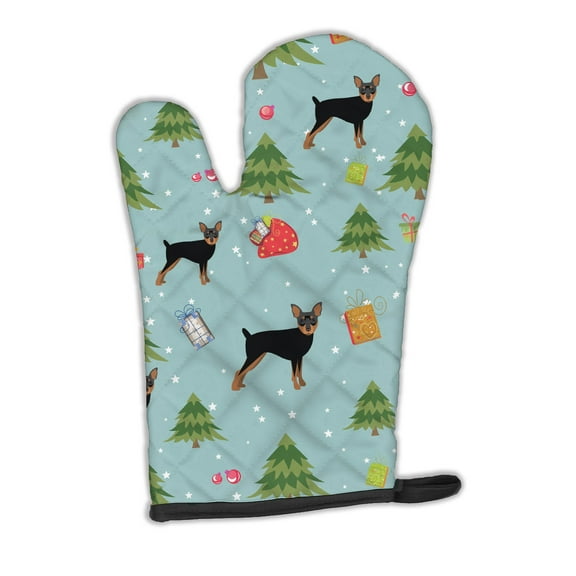 Christmas Miniature Pinscher Oven Mitt